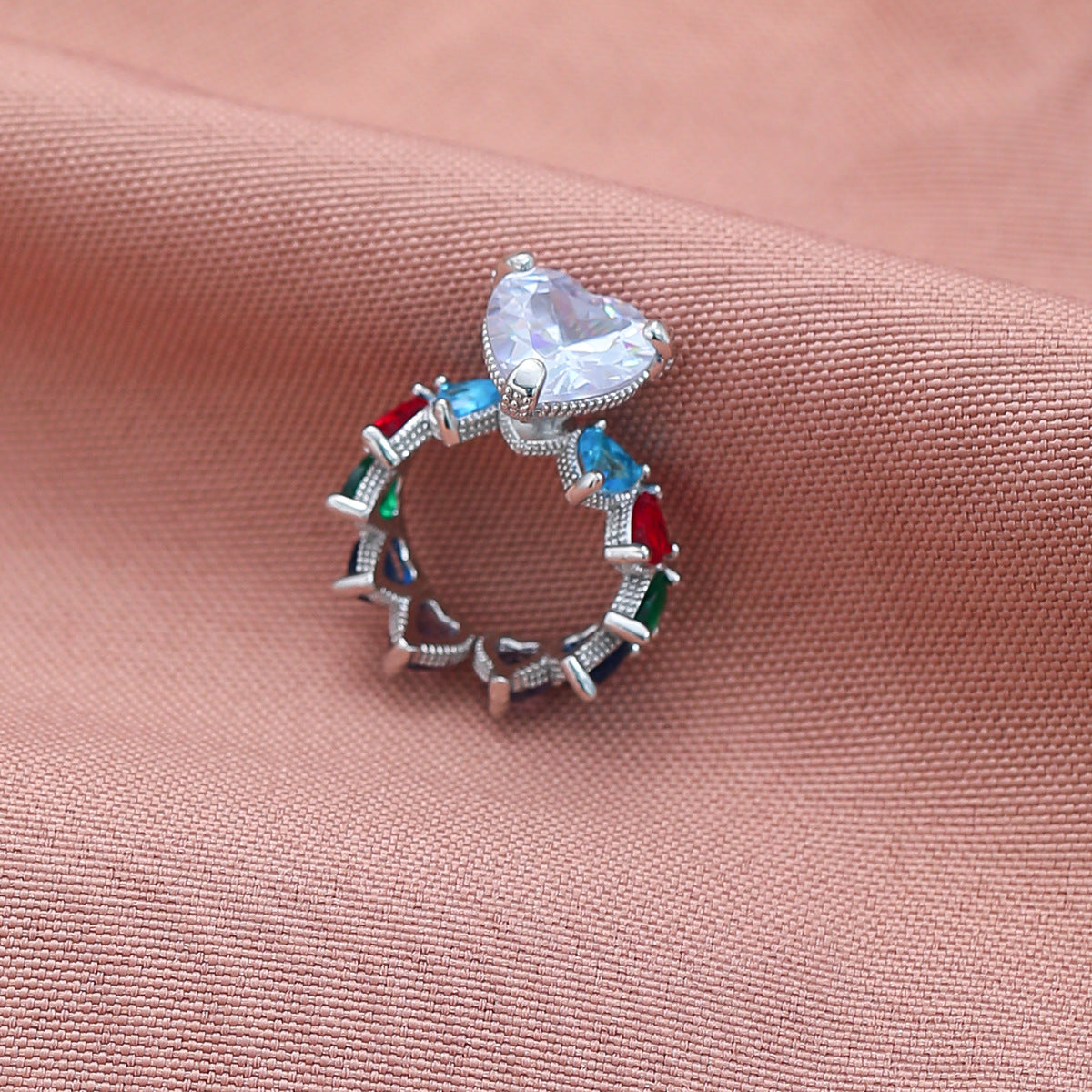 Al por mayor 2023 nuevo anillo de diamante de cobre